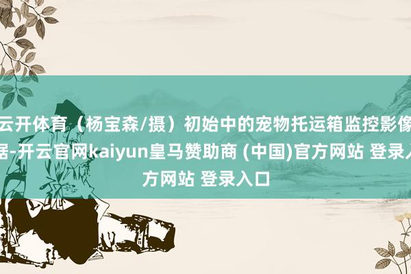 云开体育（杨宝森/摄）初始中的宠物托运箱监控影像数据-开云官网kaiyun皇马赞助商 (中国)官方网站 登录入口